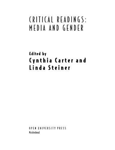 Critical readings: media and gender