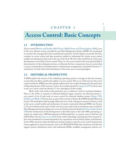 Access control in data management systems