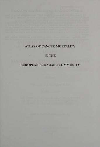 Atlas of cancer mortality in the European Economic Community