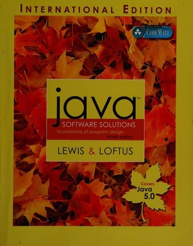 Java software solutions: foundations of program design