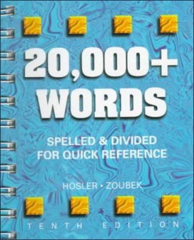 20,000+ words: spelled and divided for quick reference