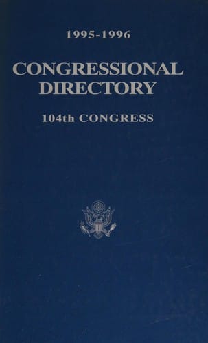 1995-1996 Official Congressional Directory: 104th Congress: Convened January 4, 1995