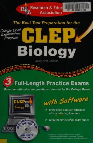 The best test preparation for the CLEP, College-Level Examination Program: biology