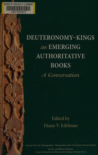 Deuteronomy-Kings as emerging authoritative books: a conversation