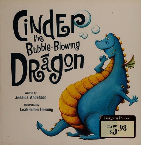 Cinder the bubble-blowing dragon