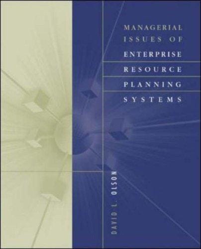 Managerial Issues of Enterprise Resource Planning Systems