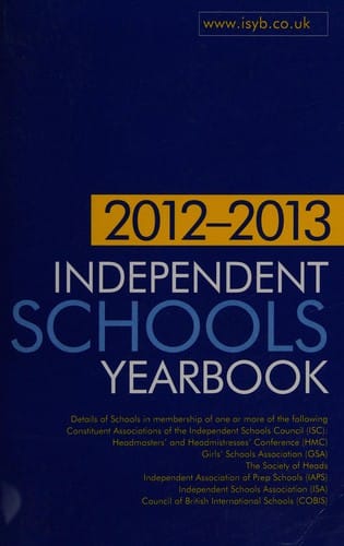 Independent schools yearbook, 2012-2013