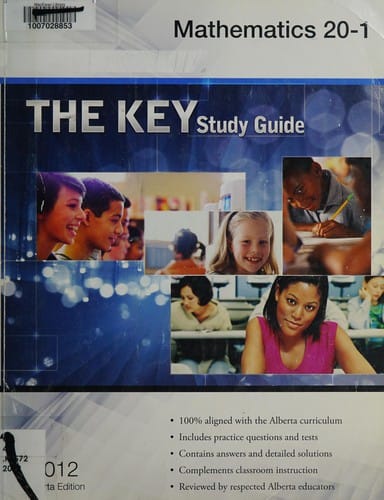 The key student study guide: Math 20-1