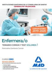Enfermera/o de instituciones sanitarias de la Conselleria de Sanitat de la Generalitat Valenciana: temario parte común y test