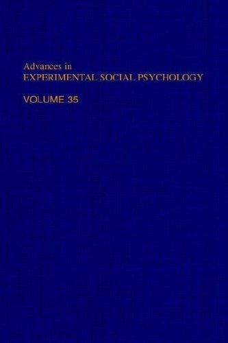 Advances in Experimental Social Psychology Vol. 33 (Advances in Experimental Social Psychology)