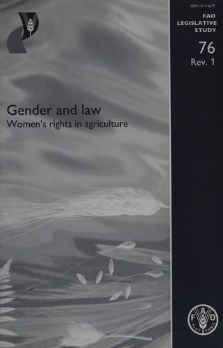 Gender and law: women's rights in agriculture
