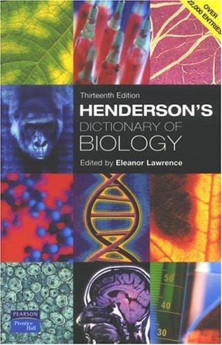 Henderson's Dictionary Of Biology