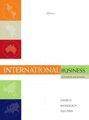 International Business: Environments and Operations (11th Edition) (Pie)