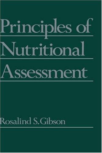 Principles of nutritional assessment
