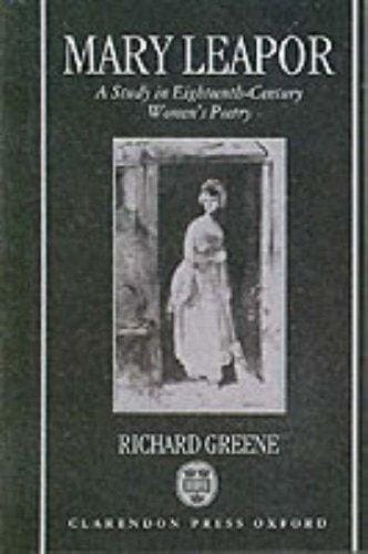 Mary Leapor: a study in Eighteenth-Century women's poetry