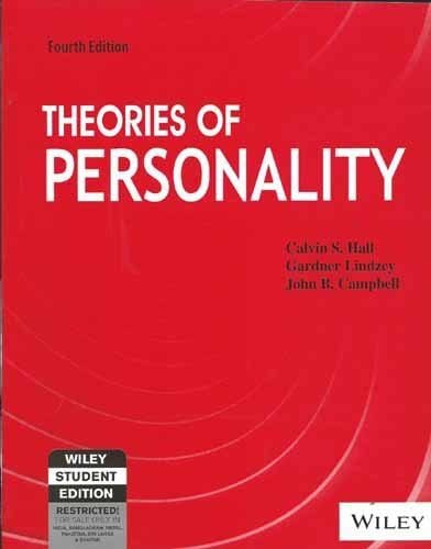 Theories Of Personality, 4Th Ed