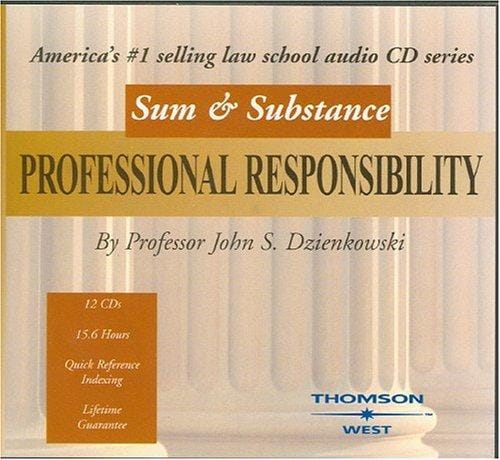 Sum & Substance: Professional Responsibility (Sum & Substance CD)