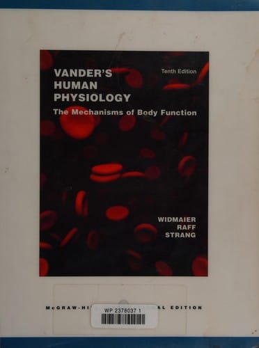 Vander's human physiology: the mechanisms of body function.