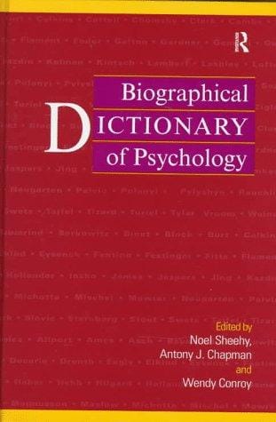 Biographical dictionary of psychology