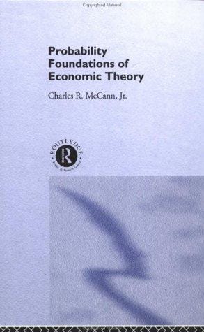 Probability foundations of economic theory