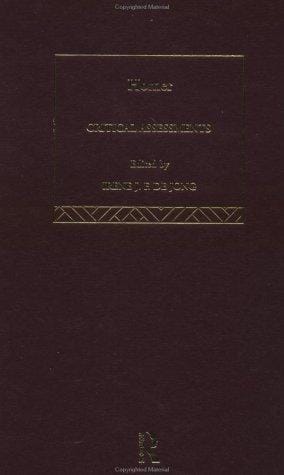 Homer: Critical Assessments (Routledge Critical Assessments of Classical Authors)