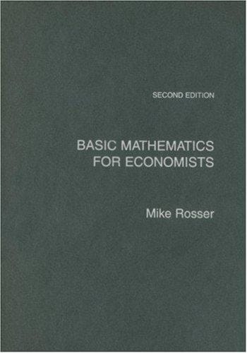 Basic Mathematics for Economists