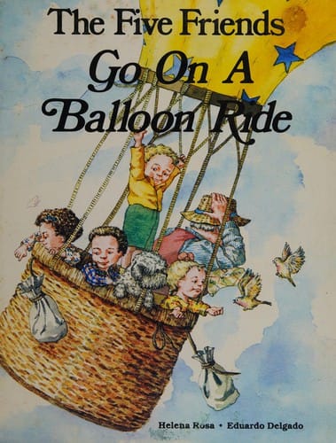The five friends go on a balloon ride
