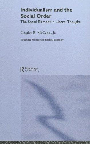 Individualism and the social order: the social element in liberal thought