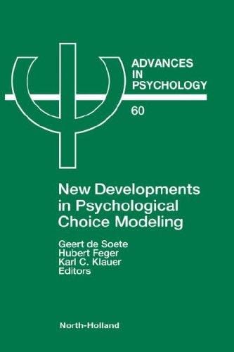 New developments in psychological choice modeling