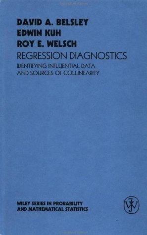 Regression diagnostics: identifying influential data and sources of collinearity