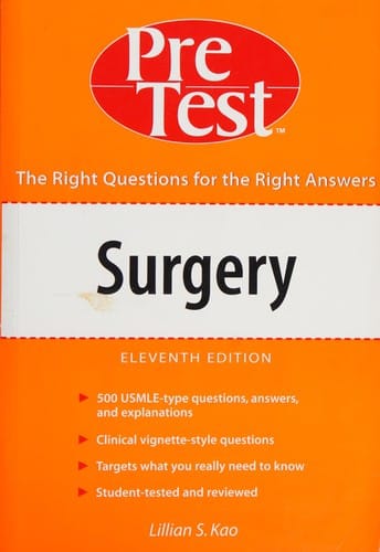 Surgery: PreTest self-assessment and review.