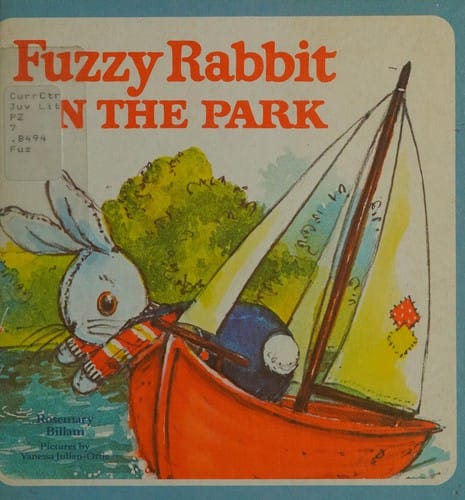 Fuzzy rabbit in the park