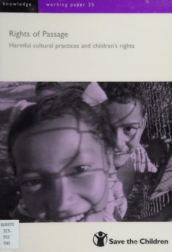 Rights of passage: harmful cultural practices and children's rights