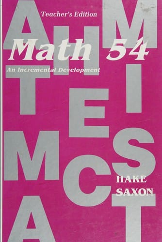 Math 5/4: an incremental development