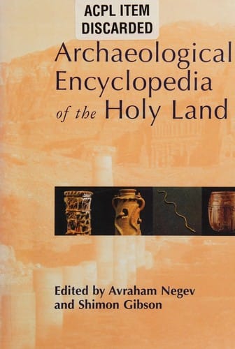 Archaeological encyclopedia of the Holy Land
