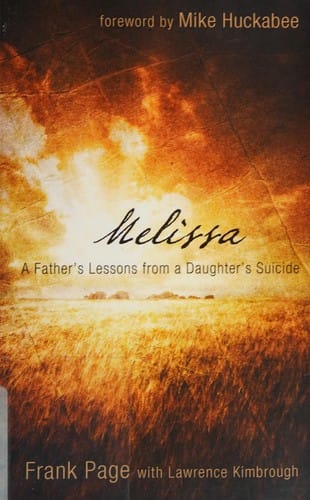 Melissa: a father's lessons from a daughter's suicide