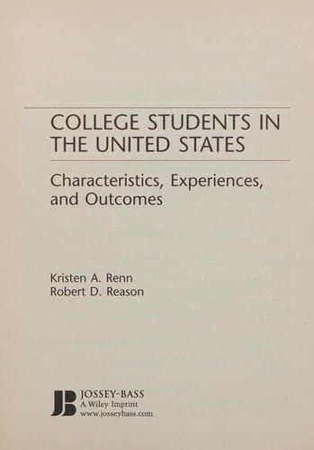 College students in the United States: characteristics, experiences, and outcomes