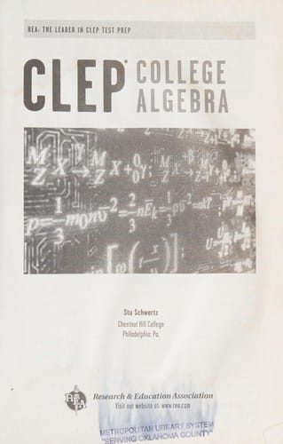 CLEP: College algebra