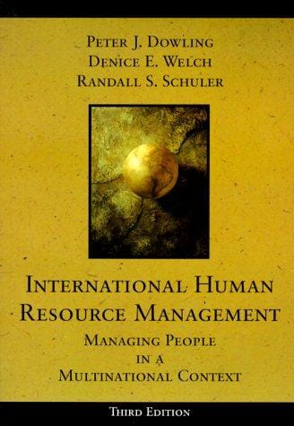 International human resource management: managing people in a multinational context