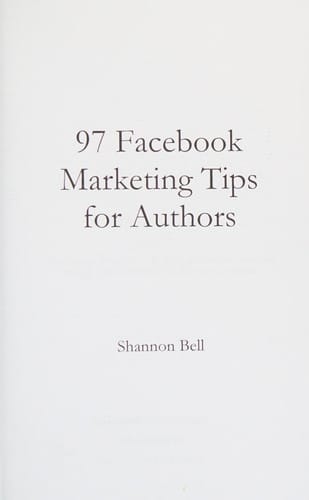 97 Facebook marketing tips for authors
