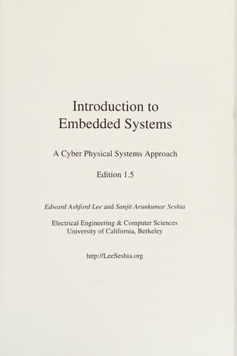 Introduction to embedded systems: a cyber-physical systems approach