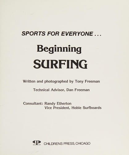 Beginning surfing