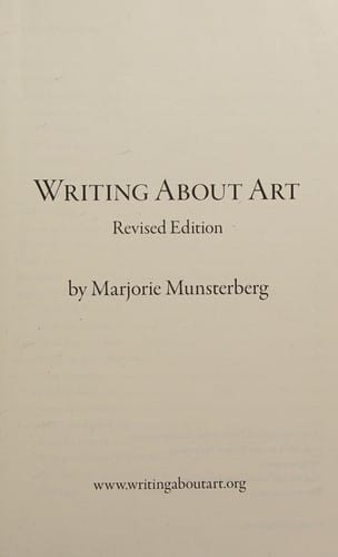 Writing about art