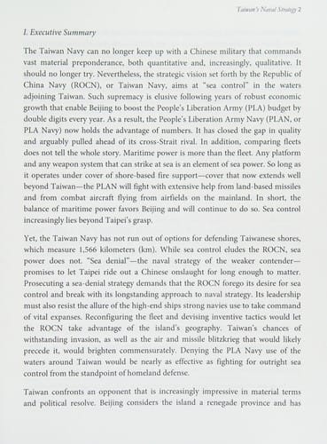 Defending the Strait: Taiwan's naval strategy in the 21st century