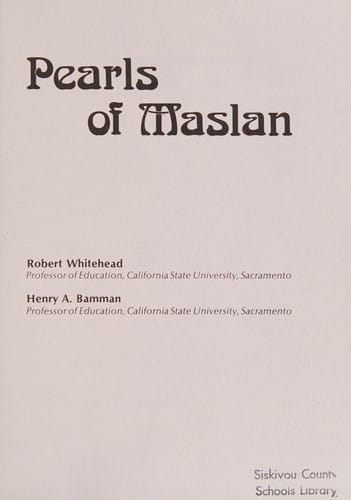 Pearls of Maslan