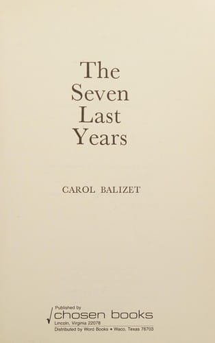 The seven last years