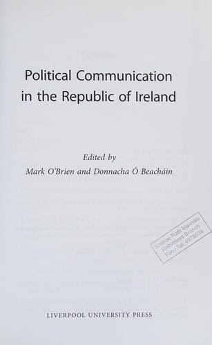 Political communication in the Republic of Ireland