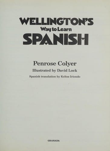 Wellington's way to learn Spanish