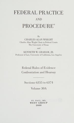 Federal practice and procedure
