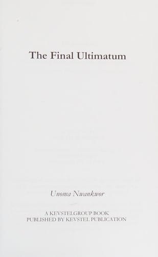The final ultimatum